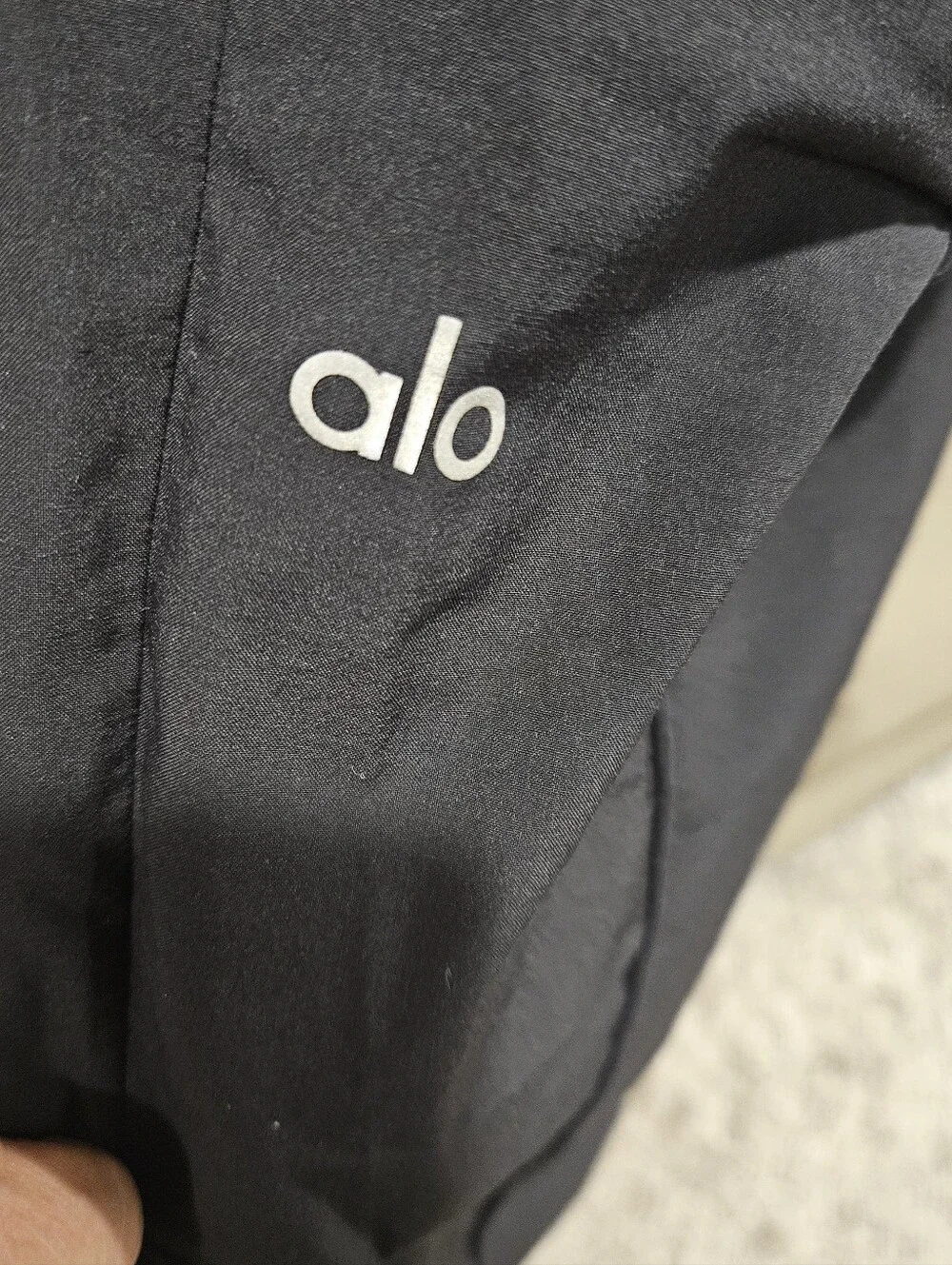 Alo Yoga Black Lightweight Drawstring Joggers Track Pants Size Medium